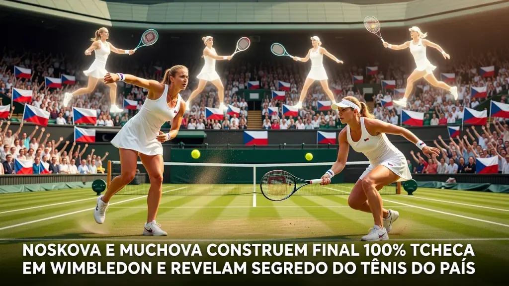 Noskova e Muchova constroem final 100% tcheca em Wimbledon e revelam segredo do tênis do país