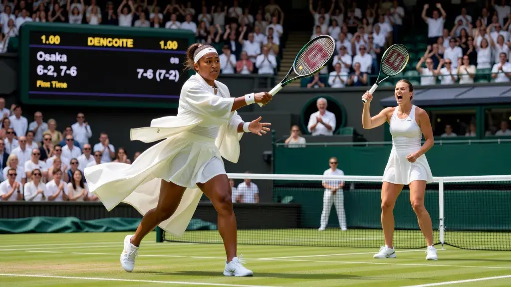 Osaka derruba Sabalenka e chega às quartas de Wimbledon pela primeira vez