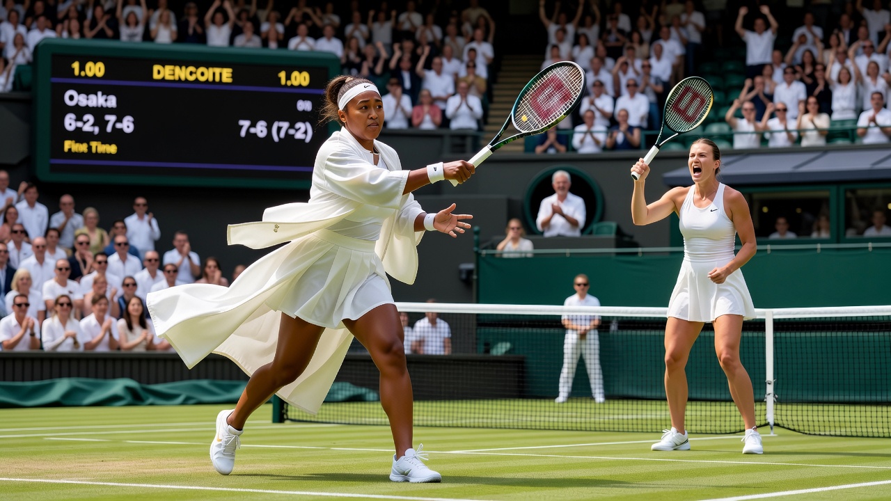 Osaka derruba Sabalenka e chega às quartas de Wimbledon pela primeira vez