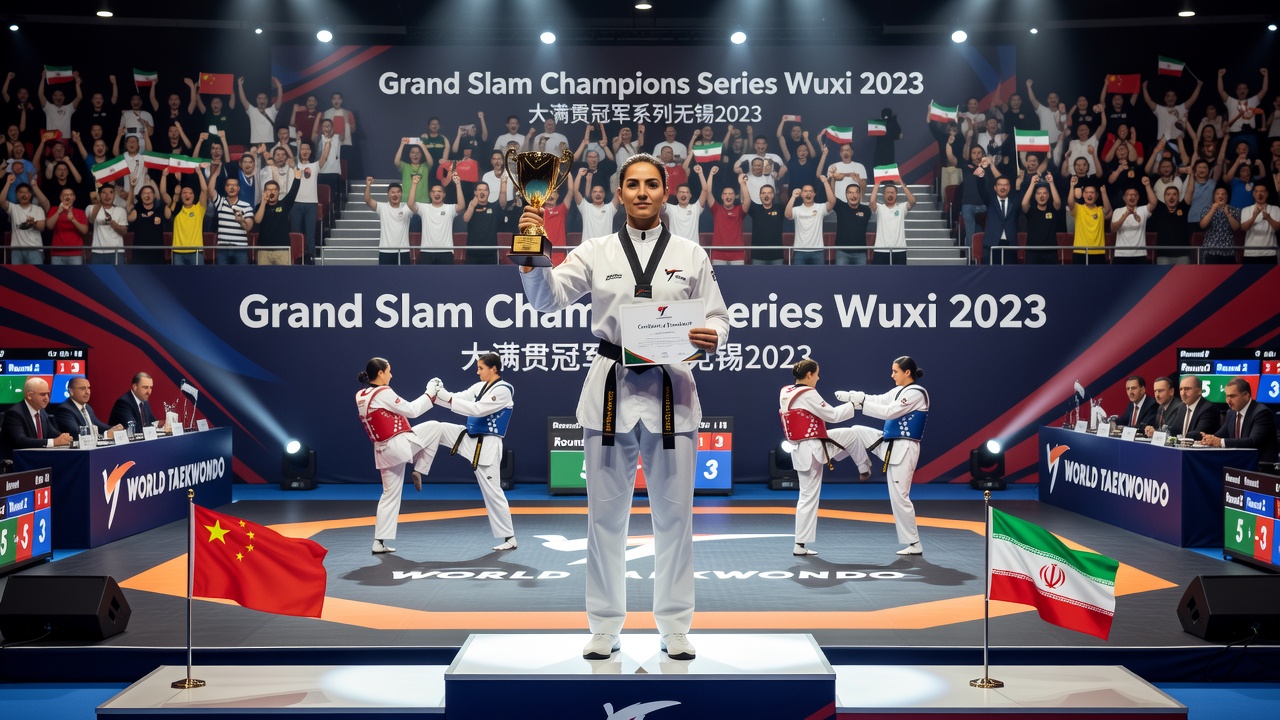 Iraniana Masoumeh Bagheri é eleita melhor árbitra do Grand Slam Mundial de Taekwondo